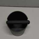 HOMEE Coffee Knock Box 4.8 Inch Shock-Absorbent Durable Barista Style Knock Box With Removable Knock Bar and Non-Slip Base Gift (Round) (Rubber rod)