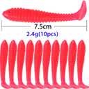 Soft Plastic Swimbaits 10pcs 3", Paddle Tail for Bass Fishing Lures