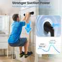 ABLECARE 2 Pack 16 Inch Elderly Heavy Duty Shower Handle, Seniors Grab Bars for Bathtubs, Suction Cup Removable Handrails, Safety Bathroom Grip for Handicap (Light Black)