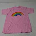 Rainbow Pride Retro T-Shirt Pink M