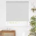 LazBlinds Cordless Cellular Shades, Blackout Privacy Honeycomb Shades for Home, Thermal Insulation Noise Reduction Blinds for Windows, 22'' W x 36'' H, White