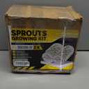 [LARGE SIZE] 2000ml(68oz) Seed Sprouting Mason Jar Kit with Stand,Drain Tray, Screen Lids,Blackout Sleeves,Good Ventilation & Drainage Capacity,Growing Fresh Organic Mung Beans,Broccoli & Microgreens