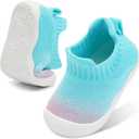 Centipede Demon Baby Shoes Baby Boys Girls Sock Shoes Breathable Infants Toddlers Slippers Indoor Outdoor First Walking Shoe Slip On Sneakers Non Slip Boots with Soft Rubber Soles 12-18 Months Infant ) Blue Pink