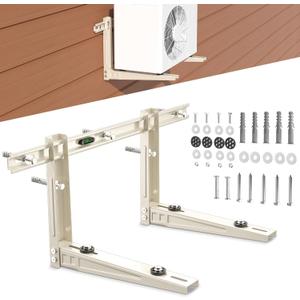 Mini Split Wall Mounting Bracket, Heavy-Duty Wall Bracket for 7000 Btu to 12000 Btu Outdoor Ductless Minisplit Air Conditioner AC Heat Pump Systems, Max 400 Lb Capacity