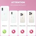 Magnetic for iPhone 16 Case [Compatible with MagSafe][with Screen + Camera Protector] Clear Floral Flower Pattern Design, Slim Shockproof Phone Cover for Women Girls