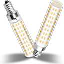 TZHILAN E12 Dimmable 100w Led Corn Light Bulb,3000K Warm White,AC120V 10W 1100 Lumen T4 LED Chandelier Light Bulbs for Ceiling Fan Pendant Lighting Salt Lamp,2 Pack