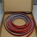 Flexible Quarter Round Molding Peel and Stick Rubber Quarter Round Trim Molding Self Adhesive Wall Corner Trim Molding for Wall Edge Corner Countertop, Gray, 1/2 W x 1/2 H x 480 L