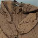 Essentials Women's Oversized Quilted Coat, Deep Brown, X-Large