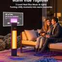 Outdoor Electric Patio Heater, 3-in-1 Heater with Audio Speaker & RGB Light, 1500W Infrared Tower Standing, 43-inch, IP65 Water & Snow Proof for Patio, Deck, Garage & Sunroom, Aluminum Unibody Design