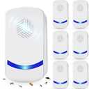 2026 Upgraded Ultrasonic Pest Repeller, Spider Repellent Indoor for Roach, Ant, Fly, Mosquito, Mice Rodent Control, Pest Repellent Ulectronic Plug-in for House Kitchen Garage Warehouse, 6 Pack