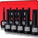 1/2" Drive Master Impact XZN Bit Socket Set, 10-Pieces: M5 - M18, Cr-Mo Steel, Heavy Duty Storage Case