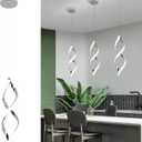 Modern Pendant Lights Kitchen Island,16W Cold White Led Pendant Light Fixtures,Adjustable Led Hanging lamp Island Lights for Kitchen Bedroom Dining Room Sink, 1 Pack (Chrome)