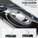 Shields Up for iPhone 13 mini Case with Stand, Phone Case Clear with Double Ring Holder [Adjustable & Foldable] Shockproof Protective Cover for iPhone 13 mini 5.4 inch - Clear