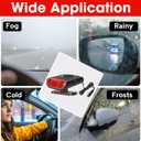 12V 150W Car Heaters, Portable Electronic Auto Fan Heater 2 in 1 Heating & Cooling Function Fast Heating Car Defrost Defogger Auto Heater Fan Plug (Red & Black)