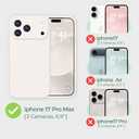 Magnetic for iPhone 17 Pro Max Case [Compatible with Magsafe] [Premium Silicone Satin-Smooth Touch] Slim Shockproof Anti-Scratch Microfiber Lining Case, 6.9 inch, Stone