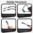 Helping Hands Soldering Station,soldering tools,Soldering Holder Metal Circuit Board Holder 4 Flexible Metal Arms Magnetic Helping Hand for Electronic Repair Soldering Jewelry Crafts