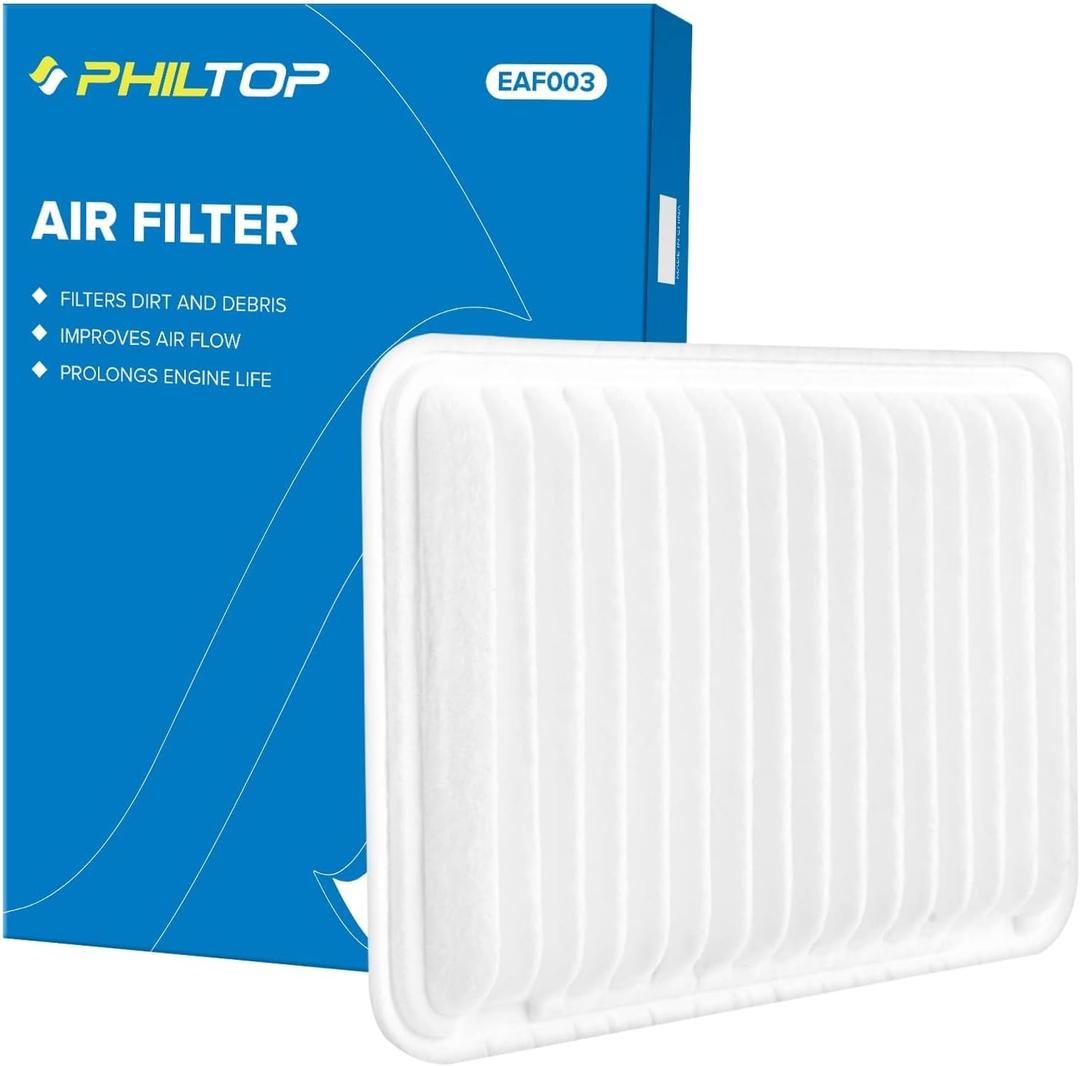 PHILTOP Engine Air Filter, Compatible with CA10171 Toyota Camry 2007-2009 2.4L, Camry 2010-2017 2.5L, Venza 2009-2016 2.7L, Improve Engine Performance