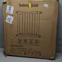 Extra Wide Dog Gate for Doorways Hallways 71.2"-76.7", 30 in Tall Baby Gates with Door No Drill, Auto Close Child Safety Gate for Pet Kid Doggie Cat Proof, Large Long Dog Barrier Indoor House, Black