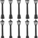Miniature Dollhouse Street Lights, 10pcs Mini Street Post Lights Model, Dollhouse Streetlight Models for Village Pathway Lantern Post, Fairy Lighting DIY Landscape Fairy Garden Accessories 7.5x2cm