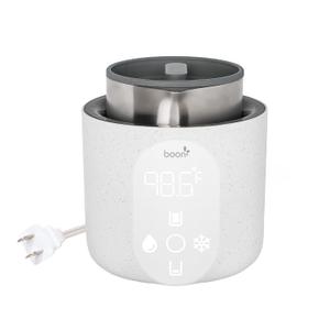 Boon Tempro Direct Heat Breastmilk Warmer, Retains Nutrients in Baby Formula and Breastmilk, Quick Liquid Warmer with Real Time Temp Reading,  Breast feeding Essentials