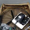 VEVOR 24 Inch 3-Speed 7000 CFM Black Waterproof Wall Mount Oscillating Fan