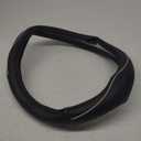 Skechers Memory Foam Steering Wheel Cover, Piping Microfiber Leather Steering Wheel Cover Sporty Universal Fit 14" 1/ 2-15" Car Wheel Protector for Men Women Fit Suvs, Vans, Sedans, Car, Trucks, Beige