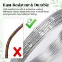 3 Pcs Floral Wire 22 Gauge, 38 Yards Silver Iron Flower Wire for Crafts, Thin Crochet Wires for Wreaths, Bouquet Packaging Decoration, Handicraft Making