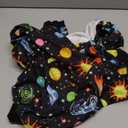 LovinPet Big Dogs Onesies: Big Dog Pajamas, Post Surgery/Wound Care, Lightweight Stretchy Fabric, Interstellar Black Print, Dog Jumpsuit, Anti Licking, Pet PJ's/XL