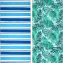 2 Pack Microfiber Beach Towel, Oversized Microfiber Pool Towel 75x 35, Sand-Free Beach Towel, Quick Drying Camping Towel, Super Absorbent Bath Blanket, Soft Breathable and Lightweight