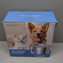 Dog Water Fountain for Large Dogs: Big Cat Water Fountain Stainless Steel -1.8Gal/7L Big Quiet Cats Water Bowl Dispenser- Pet Water Fountains for Dogs - 8 Filters + 8 Sponge Filters - GROOKPET