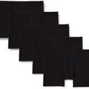Amazon Essentials Men's Cotton Jersey Boxer Briefs, Pack of 5 Medium