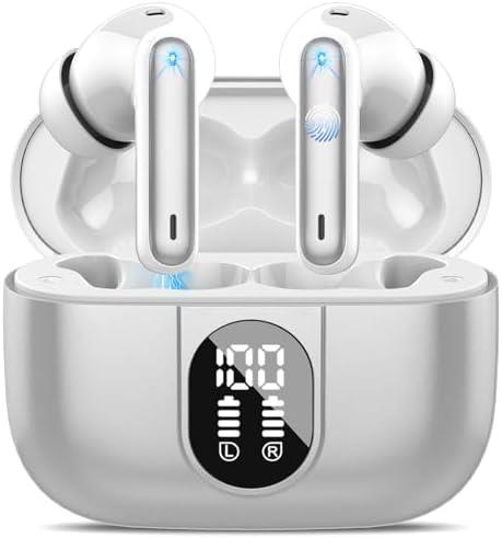 Ai Translation Earbuds Real Time, Simultaneous Interpretation Translator Earbuds with 6 Translation Modes/164 Languages, No Subscription Translatior Headphones, Light Gray