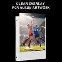 White 9-Pocket Trading Card Album - 20 Pages 360 Cards Storage Capacity Trading Card Binder, Premium Secure Snap Closure, Durable Collectible Album Folder for Sport Cards and Hobby Collections