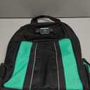Amazon Basics Tool Backpack with LED Light, 55 Pockets, Padded Shoulder Straps, Tool Storage Bag, Black