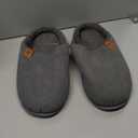 VeraCosy Men's Cozy Slip-on Slippers Corduroy Memory Foam Indoor House Shoes Size 11-12