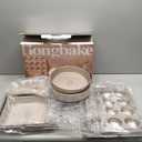 HONGBAKE 9-Piece Baking Pans Set Nonstick, Stackable Non Toxic Bakeware Sets with Diamond Texture, Oven Pan Set for Cooking, Includes Cookie Sheet with Rack, Cake Pan, Roasting Pan, Muffin Tin, Gold