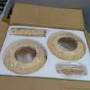 Battery Operated Wall Sconce with Remote Set of 2, Rechargeable Boho Wall Sconces with 8000mAh Bulbs, 3CCT+12RGB Dimmable Woven Bamboo Wall Light/Lamp Rattan Sconces for Bedroom Living Room