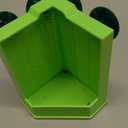 Pawfly Reptile Feeder Bowl - Escape-Proof Corner Hunting Dish, Wall-Mounted Insect Feeder for Bearded Dragons, Chameleons, Geckos, Frogs & Lizards with Suction Cups (Large)