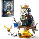 Ideas Magic Owl Flower Animal Building Set, MOC Collectible Bird Model, Compatible with Lego for Adults, Creative Gifts for Adults or Teens Kids 8+ (1288 Pcs)
