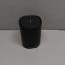 Cesun Mini Desktop Trash Can with Swing Lid, 0.4 Gallon Small Desk Trash Can, Countertop Wastebasket, Modern Tiny Tabletop Bin for Home Office, Makeup Area, or Car Interior (Black)