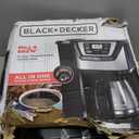 Black and Decker BLACK+DECKER 12-Cup Mill and Brew Coffeemaker, Black, CM5000B