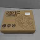 Travel Snack Container for Kids – Snackle Box with 8 Removable Compartments, Utensils and Recipe QR – Snack Box for Road Trips, Beach, Picnic and School Lunch