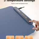 Food Warming Mat, iTRUSOU Electric Warming Tray Full Surface Heating to Keep Food Warm or Thawing, Versatile Food Warmer with 3 Temperature Setting for Parties Buffets Gatherings Holidays Daily Use (18.5*12.8inch-110V, Dark Blue)