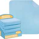 Washable Underpads, 34x36 4Pack Incontinence Bed Pads,Heavy Absorbency Reusable Bed Pads for Elderly,Kids,Adults and Pets,Bed Pads Washable Waterproof Quick Drying for Bed, Sofa, Floor