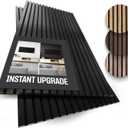 2-Pack Wood Panels for Wall - Acoustic Wood Slat Wall Panels, Soundproof Wooden Paneling for Interior Decor