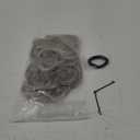 SARLA 2PCS Messy Hair Bun Hair Pieces Wavy Curly Synthetic Updo Fake Scrunchies Ponytail Extension for Women Grey Multi