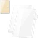 5 x A6 Clear Planner Cover for Hobonichi Original, Transparent PVC Case with Pen Holder Bookmark Card Pockets for Midori Stalogy Notebooks, Waterproof Protective Cover(2-Pack)