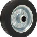 High Load Capacity 6 Inch Trailer Wheel, Stable Swivel Caster Wheels for Trailer Jack, Lawnmowers, Utility Carts - ABS Material - 1200 lbs Load Capacity (Rubber Clad Iron Wheel)