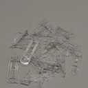 20pcs Plastic Locking Shelf Support Pegs,7.9mm Shelf Pin,Self-Locking Bracket Clips,Clear Shelf Pegs for for Kitchen Cabinet Furniture Book Shelves, 5/16" Peg x 3/4" Thick Shelves