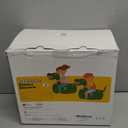 QPAU Inflatable Bouncy Dinosaur Toys 2 PCS with Hand Pump, Heavy Duty Giant Bouncy Pal, 220lbs Load Capacity, Ride On Bouncy Animal Hopper Toy, Indoor Outdoor Bouncers for Kids Girls Boys Ages 5+